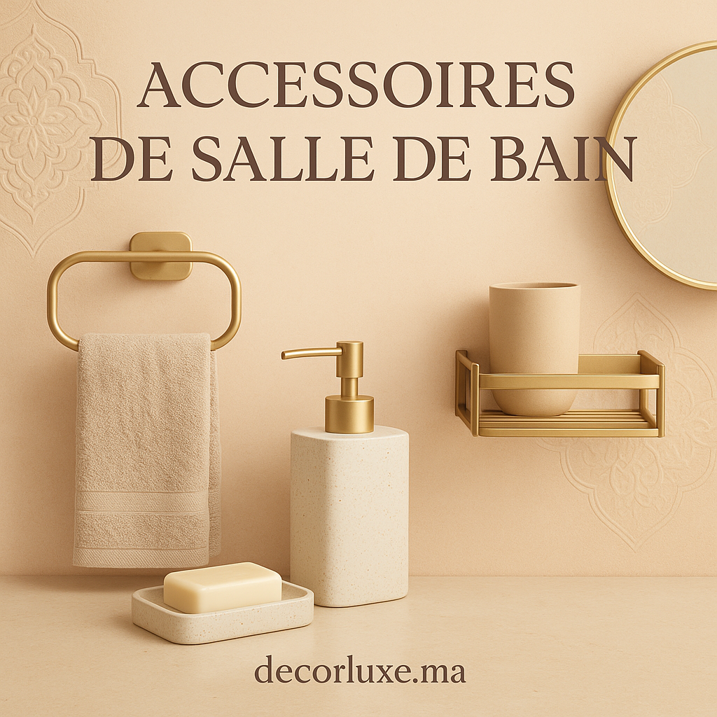 Accessoires de salle de bain de luxe au maroc