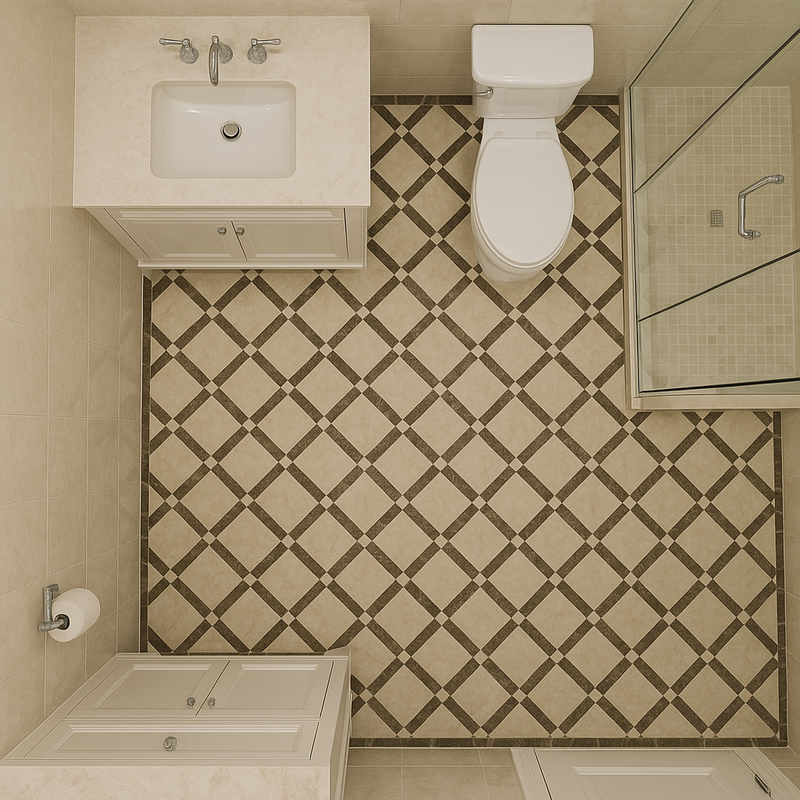 Carrelage en marbre pour sublimer votre salle de bain avec une touche luxueuse et intemporelle.

