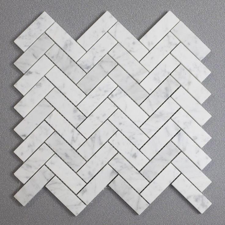 carrelage en marbre chevron