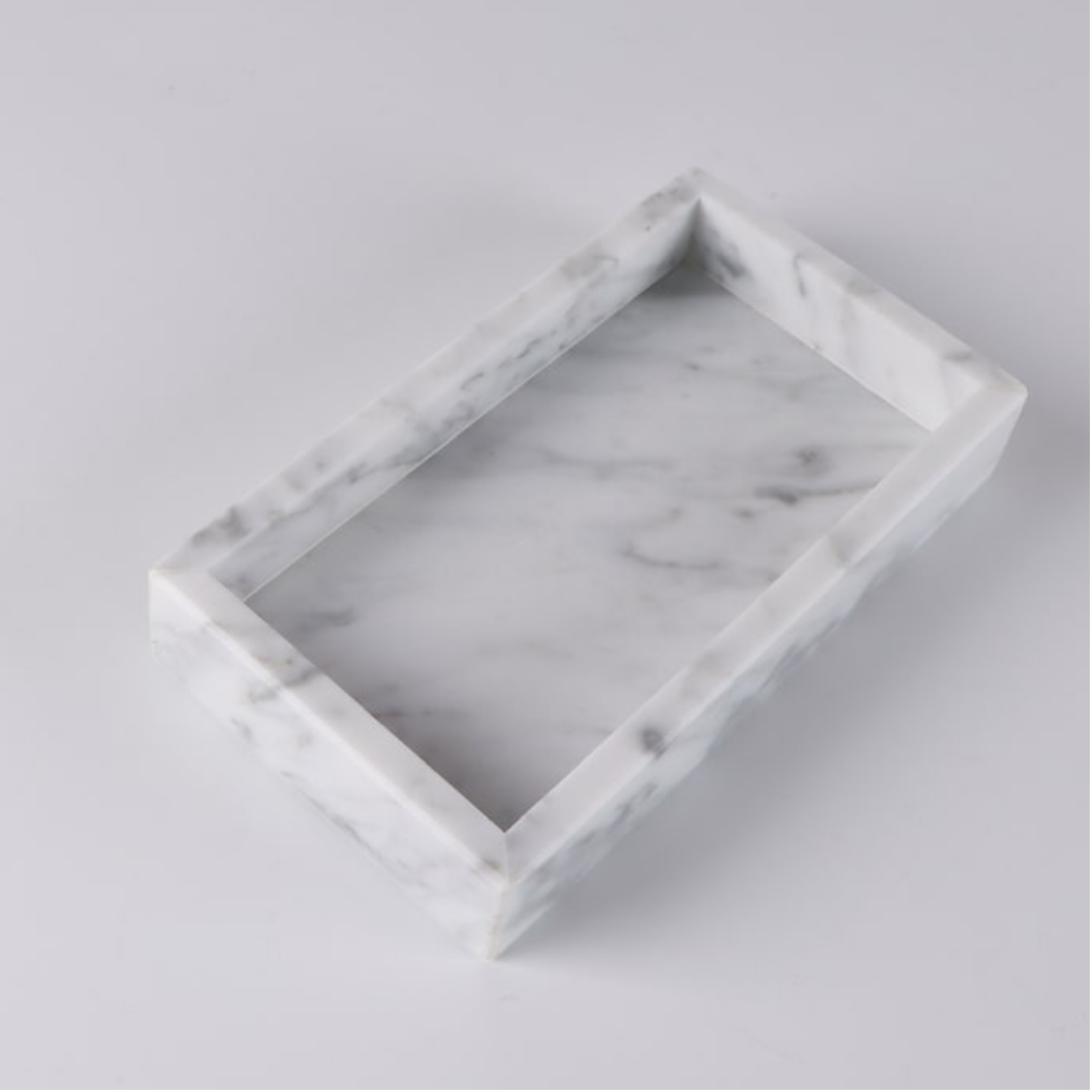 Mini plateau rectangulaire en marbre pour salle de bain maroc