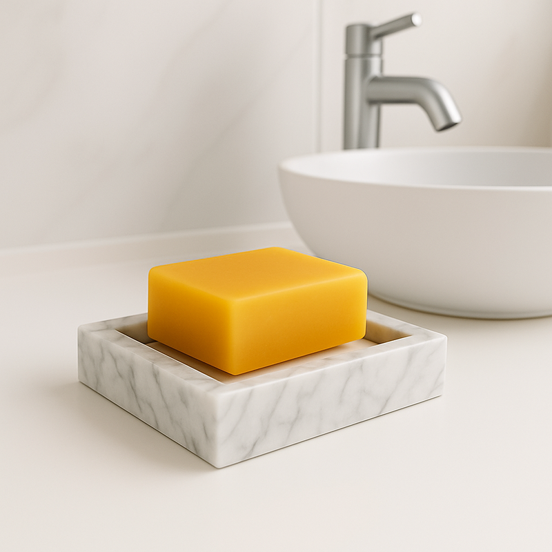 Porte savon en marbre 12×12×3 cm : l’alliance parfaite entre style et fonctionnalité