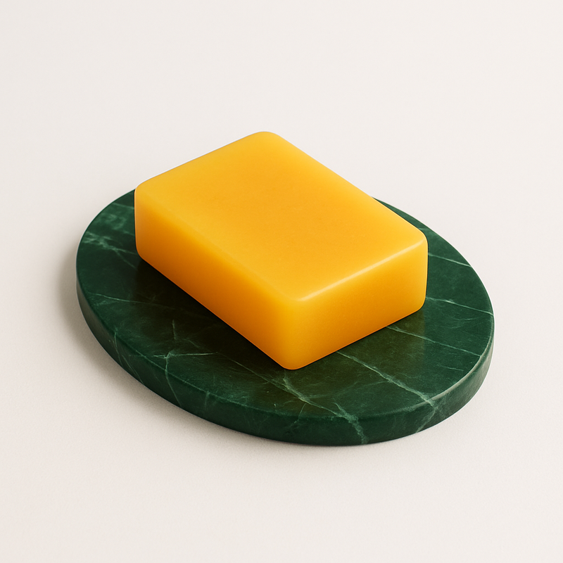 Porte savon en marbre vert ovale : l’accessoire incontournable pour une salle de bain de prestige