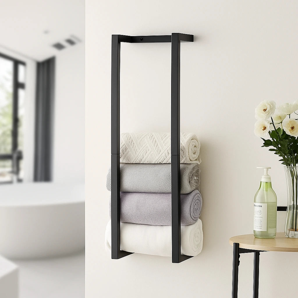 Porte-serviettes mural pour salle de bain