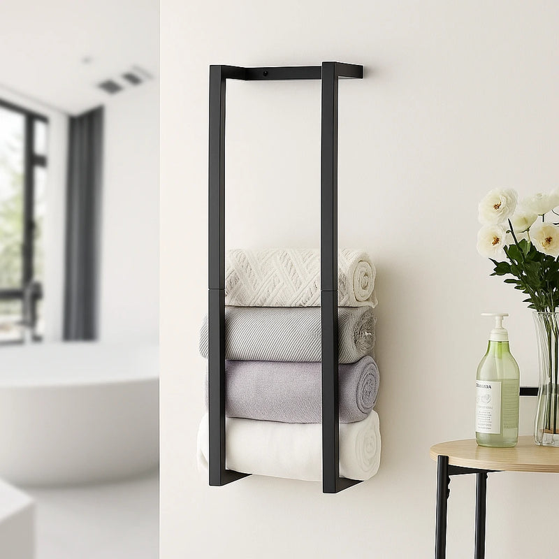 Porte-serviettes mural pour salle de bain