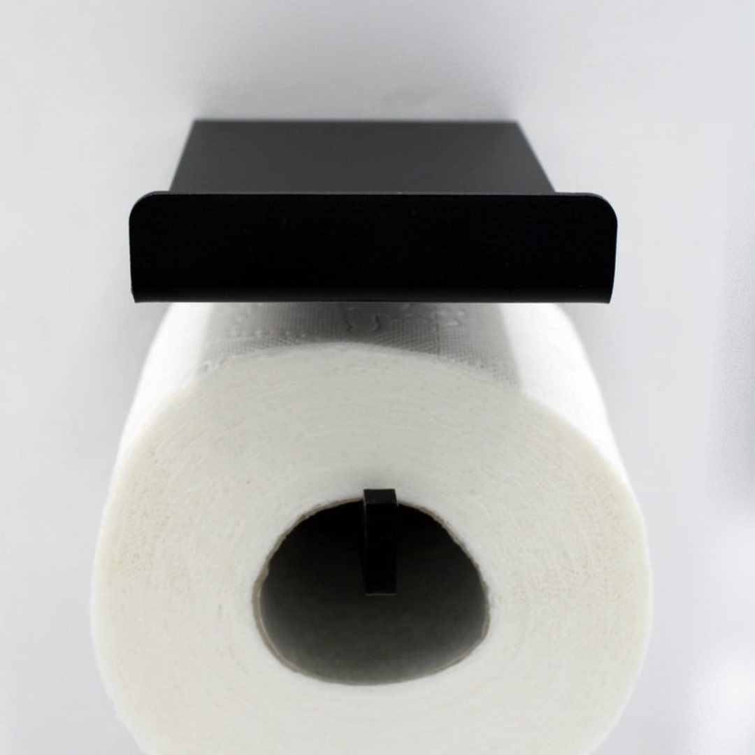 Porte Papier hygienique en acier adhesif pour toilette