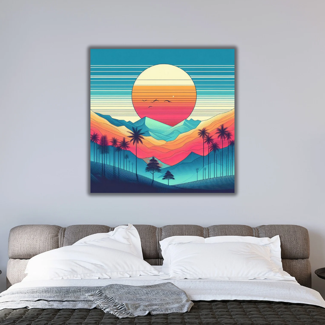 Tableau Abstrait Marocain au Cœur de la Tendance