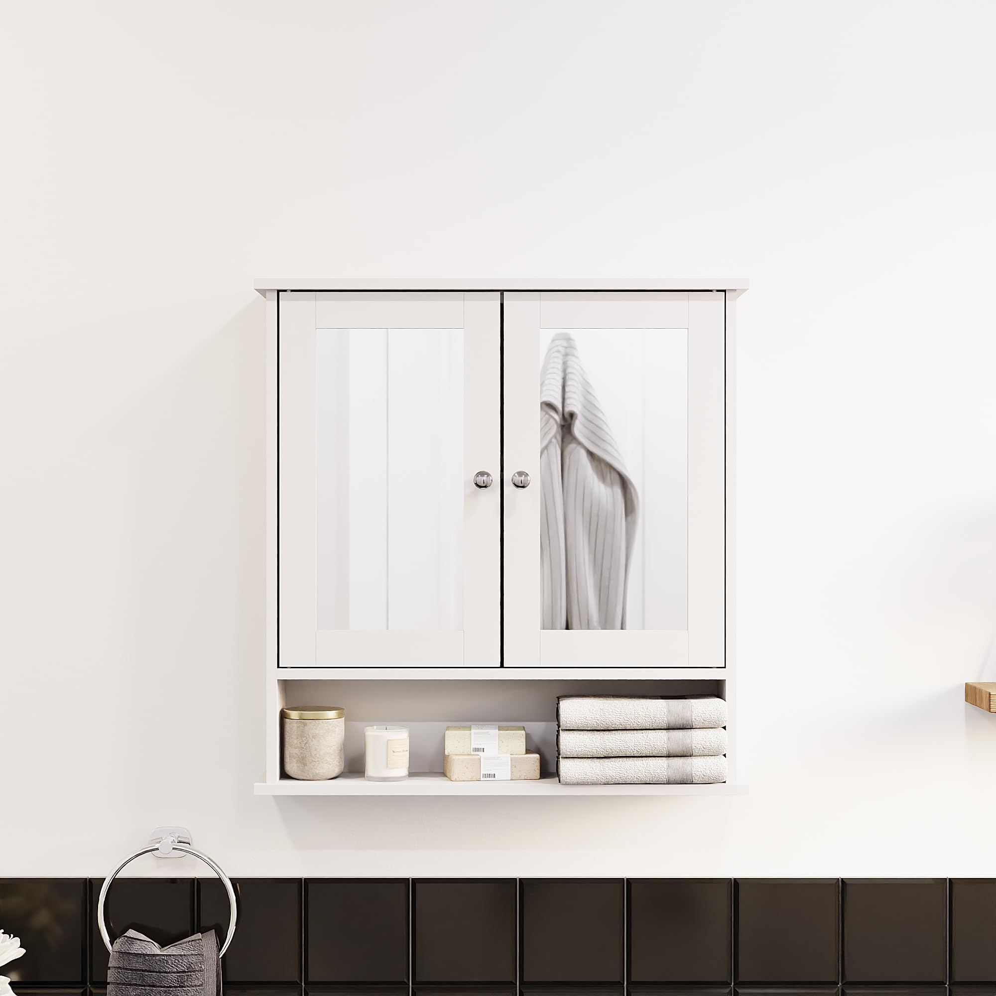 Armoire 2 portes Kitea inspirée salle de bain