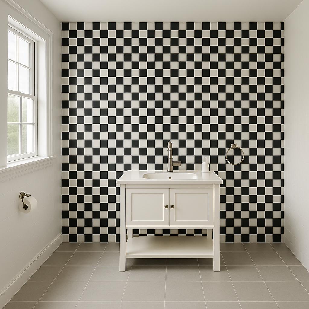 pose-carrelage-marbre-noir-blanc