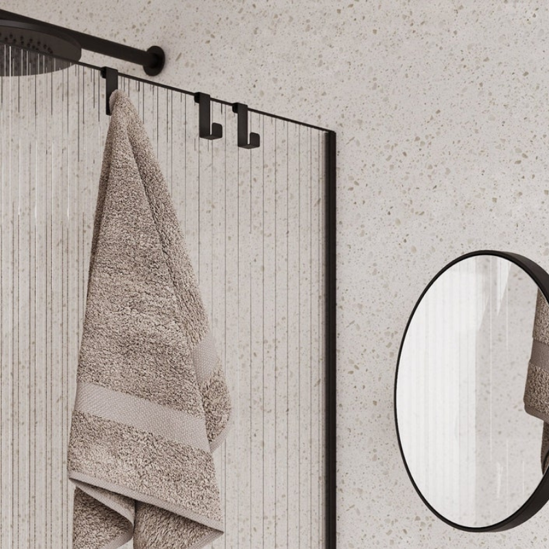 Lot 3 Crochets Muraux pour Douche