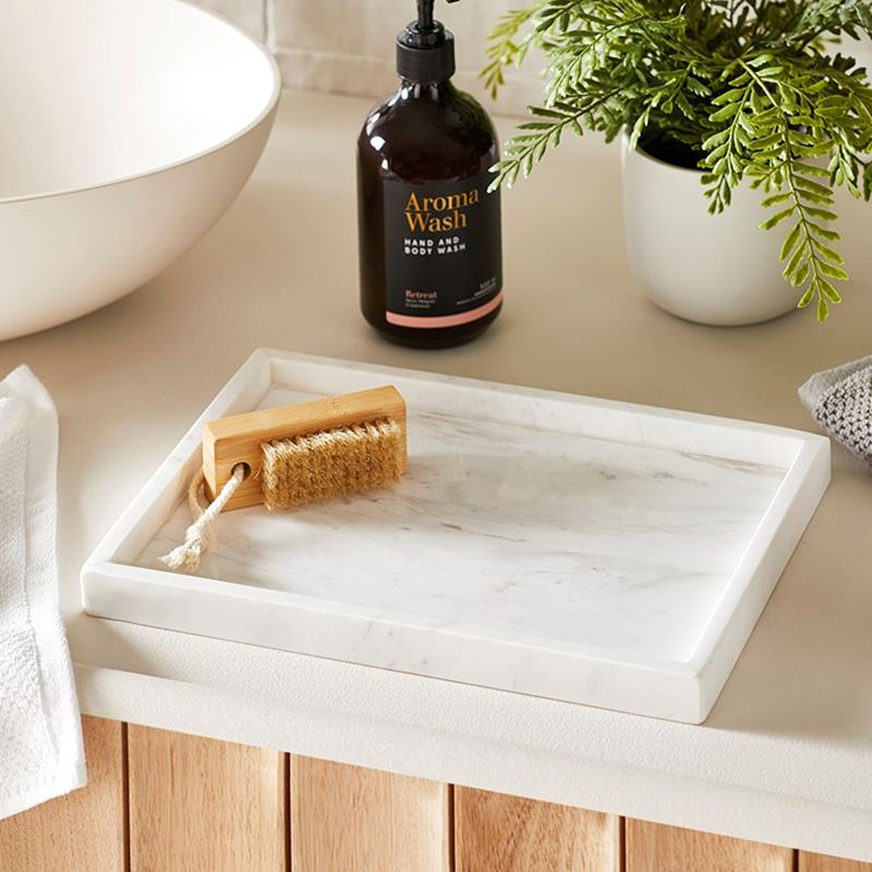 Ensemble 3 Plateaux en marbre pour salle de bain