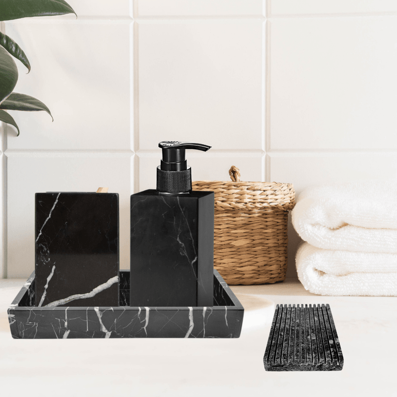 4 accessoires en marbre pour salle de bain de luxe au maroc