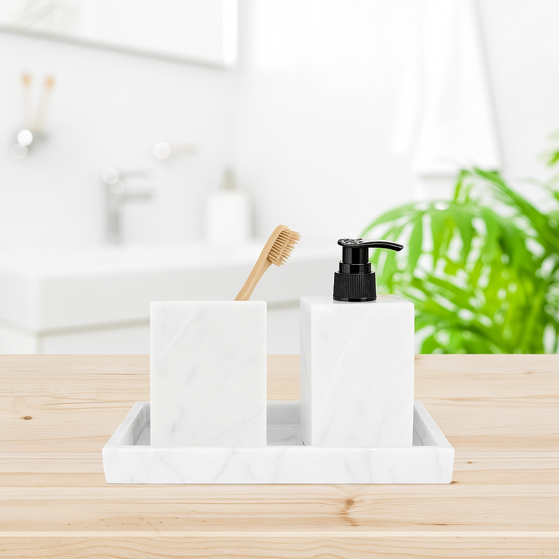 Ensemble en marbre blanc pour votre salle de bain