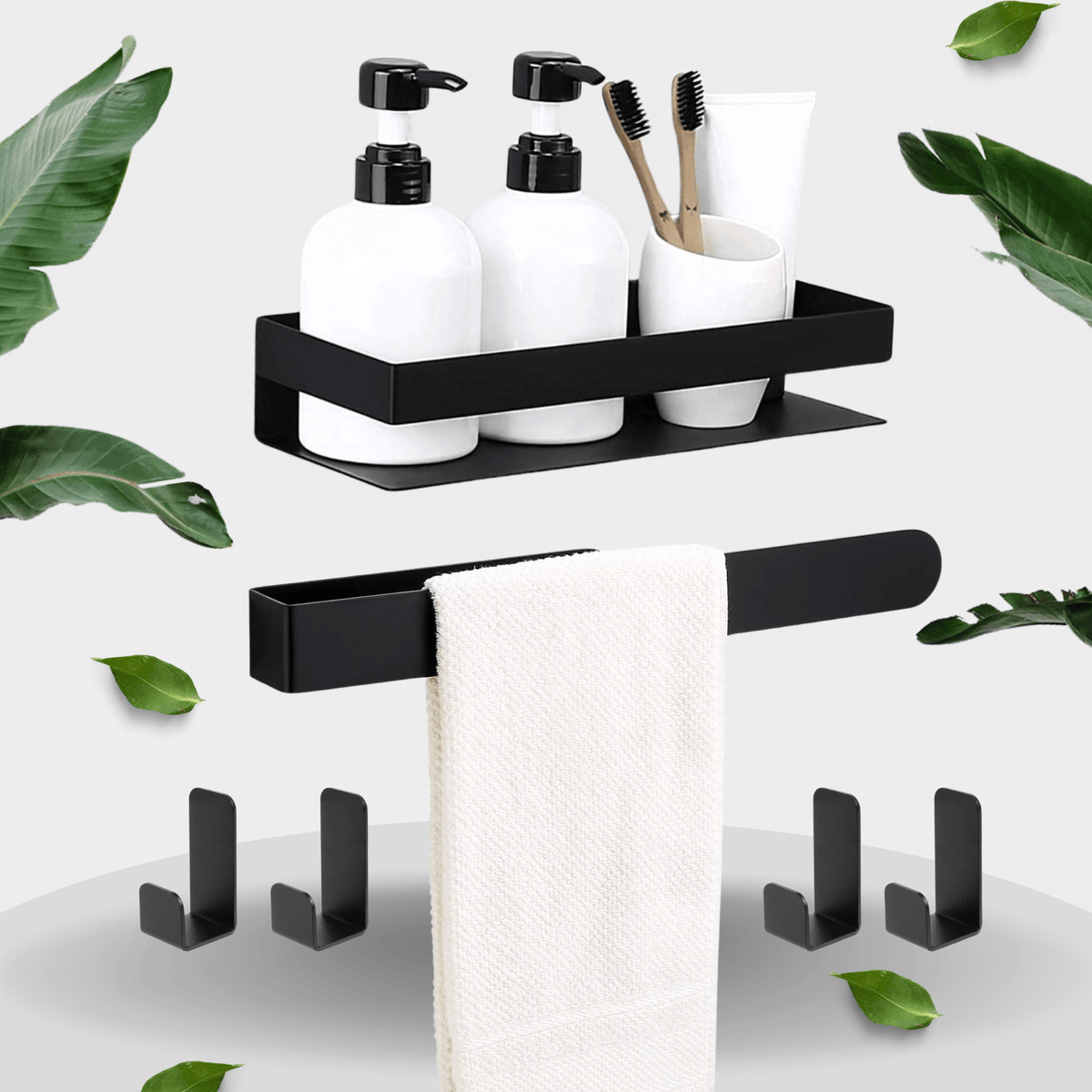 Ensemble d’accessoires de salle de bain adhésifs au maroc