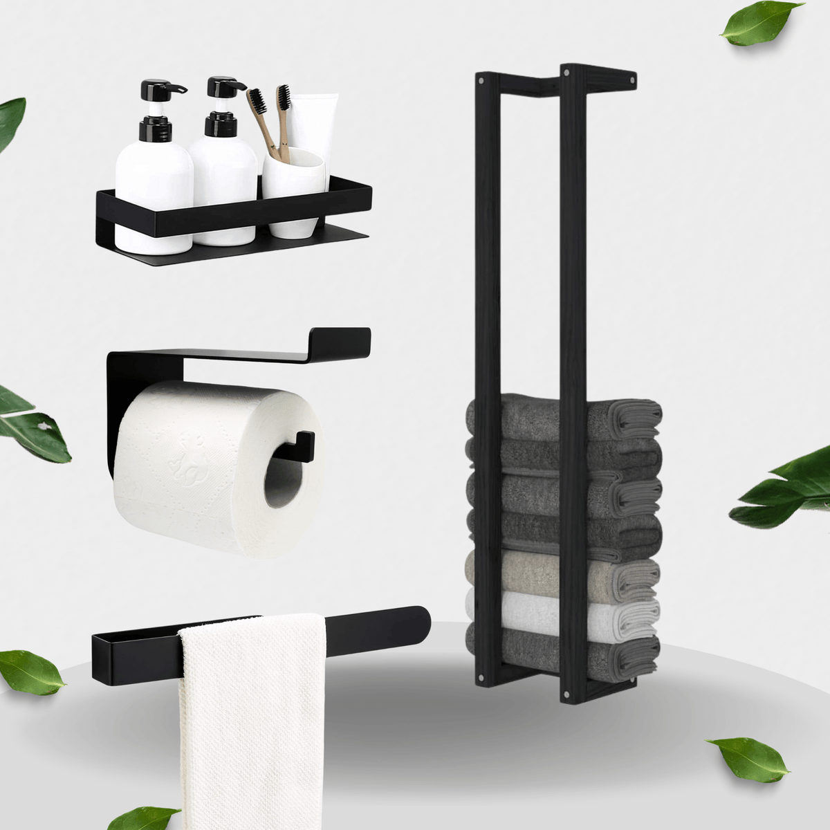 Ensemble d’accessoires de salle de bain minimaliste au maroc