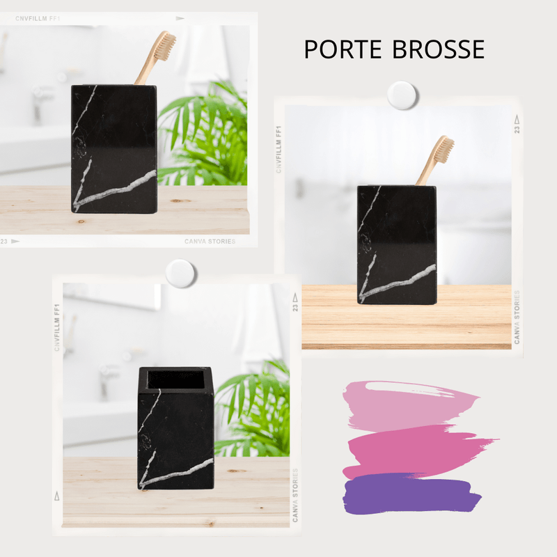 Porte brosse de luxe Pour organiser la salle de bain au maroc