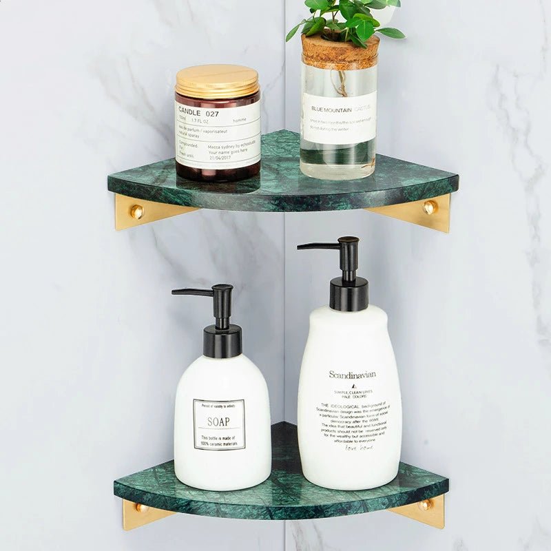 Étagère d'angle de salle de bain de luxe