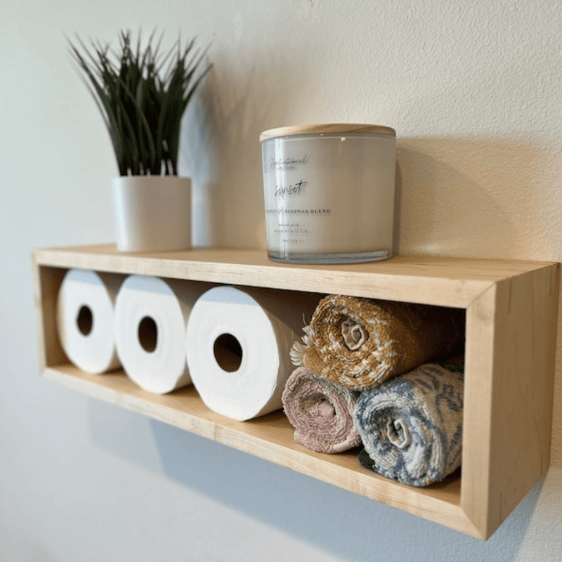 Étagère flottante en bois