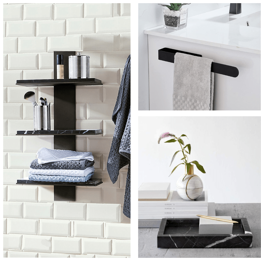 Kit accessoire salle de bain de luxe