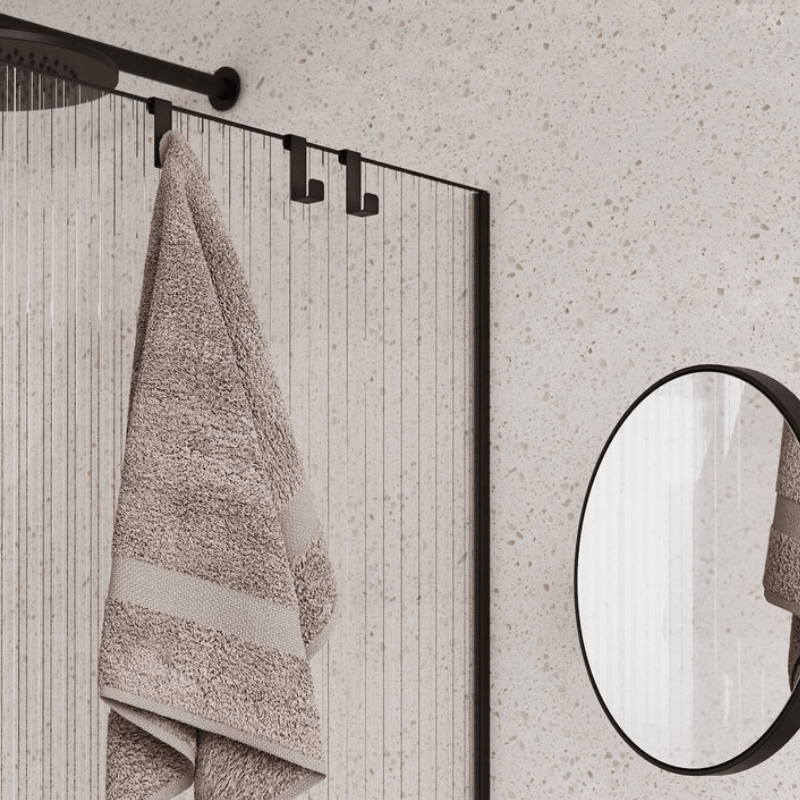 Lot 3 Crochets Muraux pour Douche