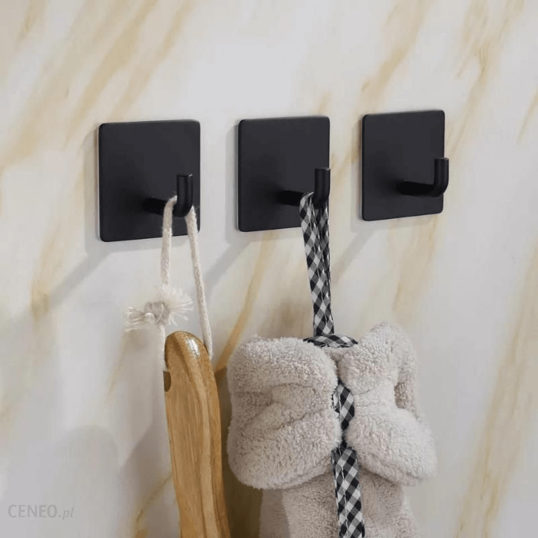 Organisation salle de bain moderne et facile avec crochets 