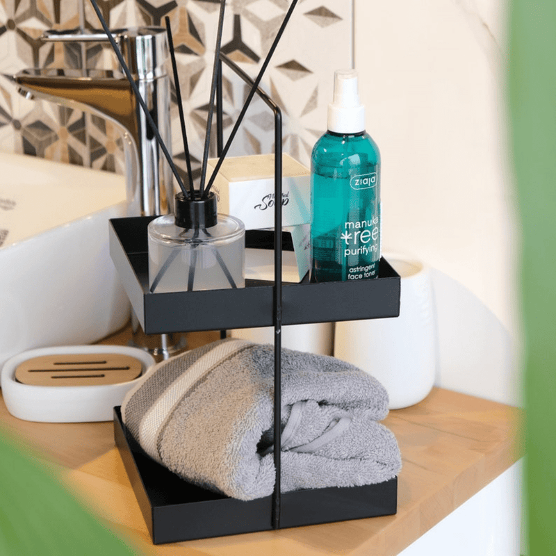 Organiseur de Comptoir à 2 Niveaux Salle de Bain