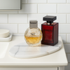 Plateau ovale en marbre pour salle de bain