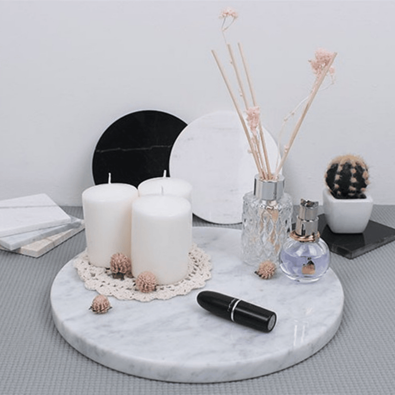 Plateau rond en marbre pour salle de bain marocain 