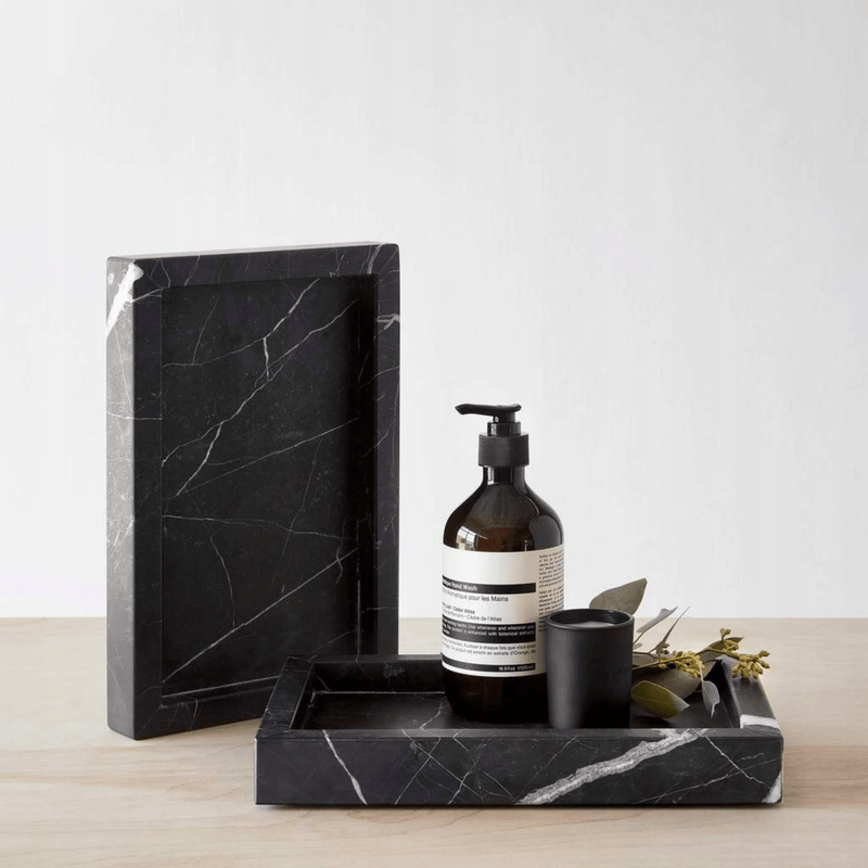 Plateaux marbre pour salle de bain