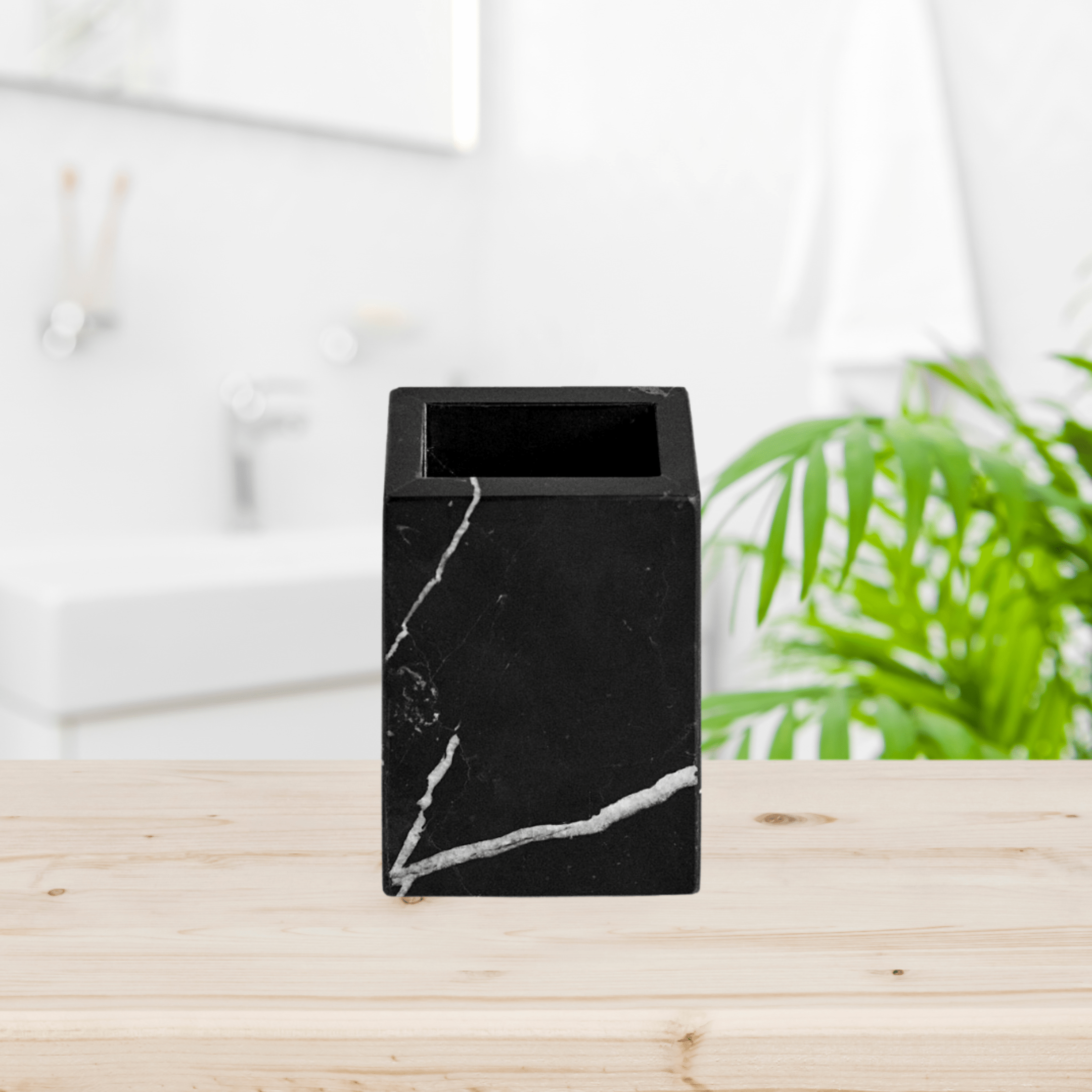 porte-brosse à dents en marbre naturel 