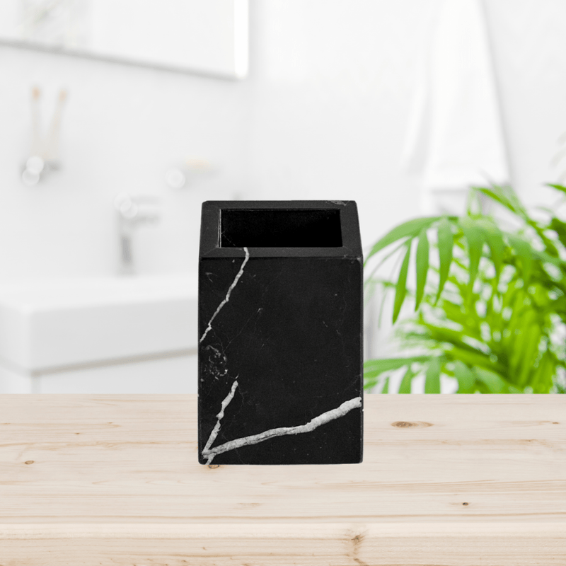 porte-brosse à dents en marbre naturel 