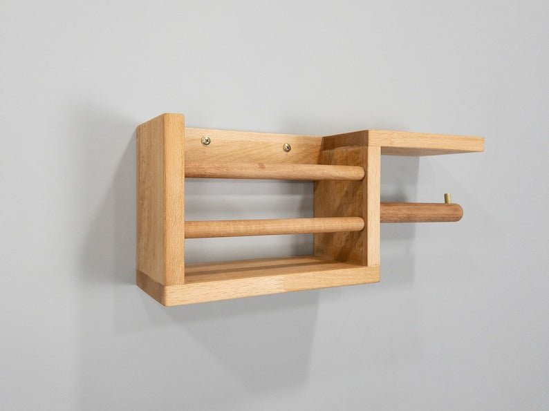 Porte papier hygiénique en bois kitea