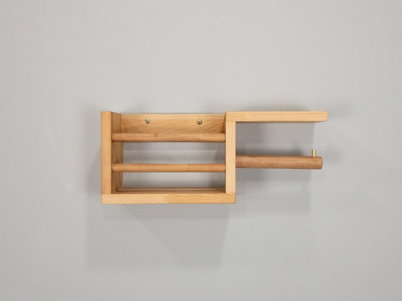 Porte papier toilette en bois