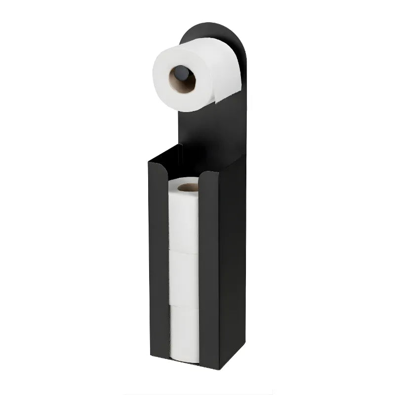 Porte papier toilette sur pied design moderne pour salle de bain élégante