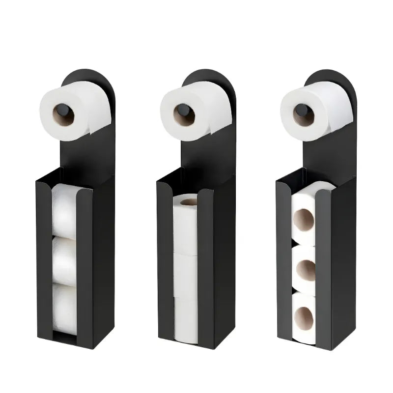 Porte papier toilette sur pied pratique et stable pour toilettes modernes
