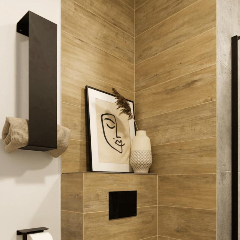 Porte serviettes mural pour organiser salle de bain au maroc