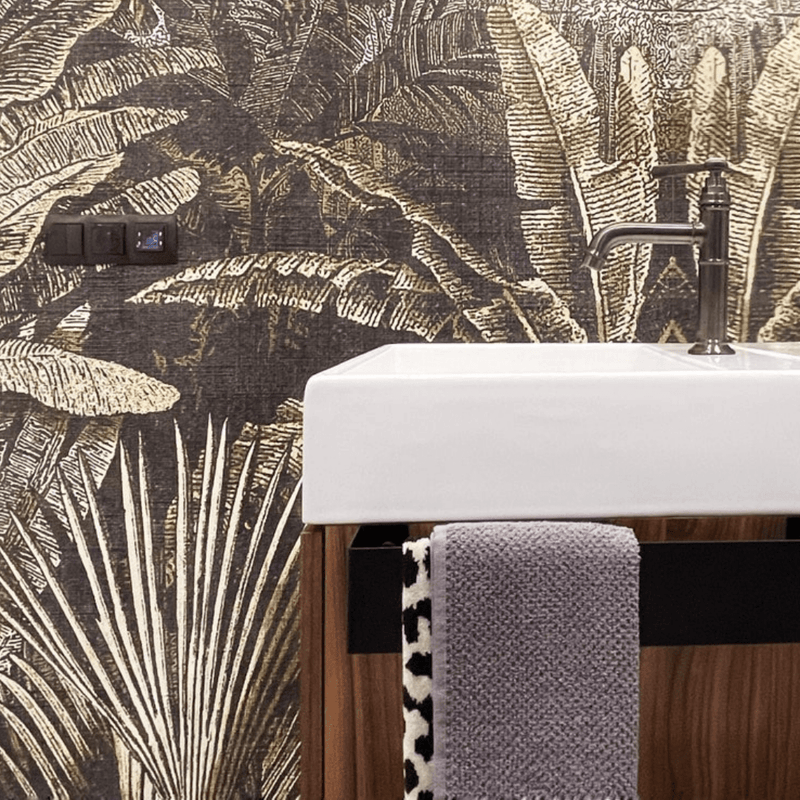 Porte serviettes mural adhésif pour salle de bain