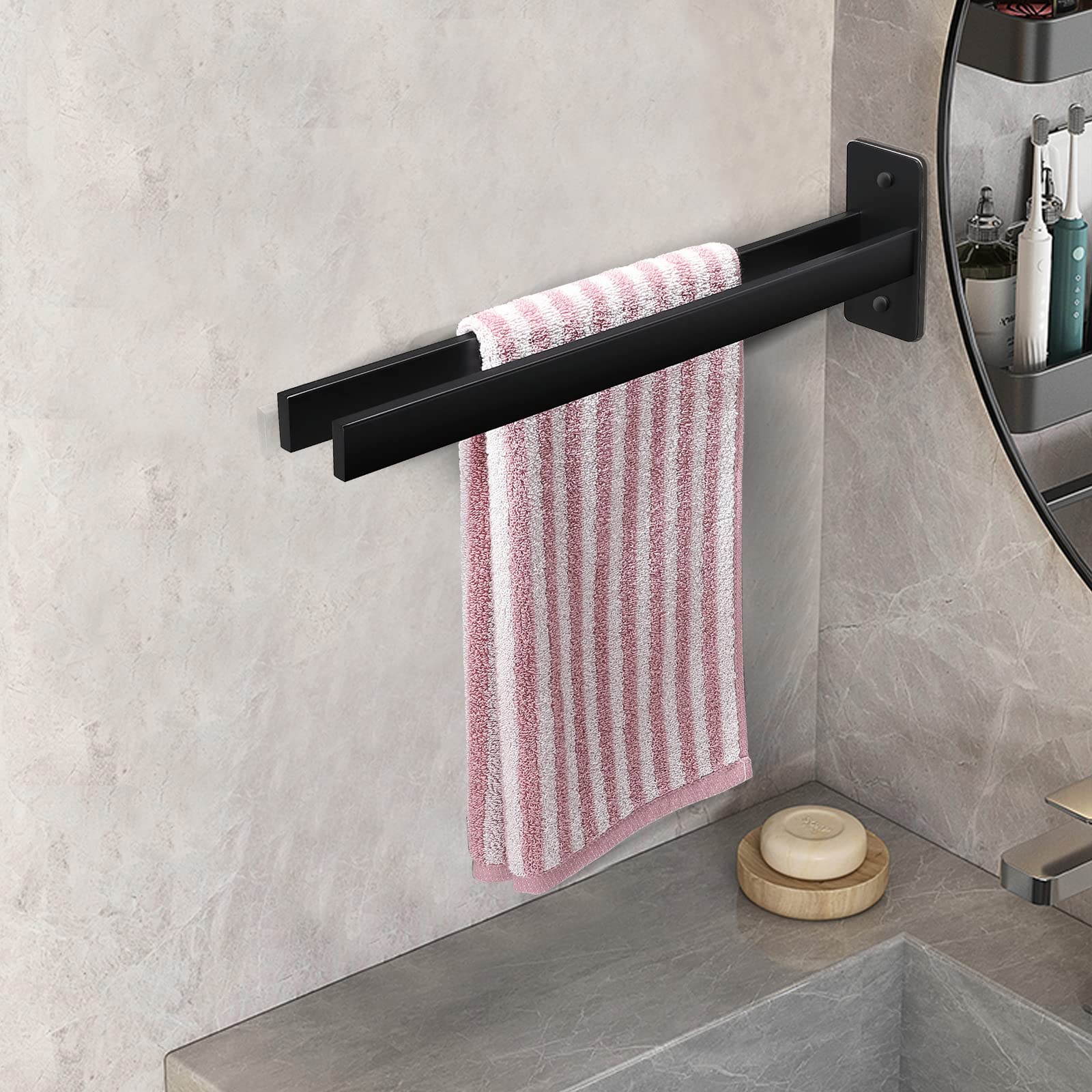 Organisez votre salle de bain avec un porte-serviettes mural pratique au maroc