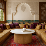 Table Basse Marocaine en Marbre Naturel