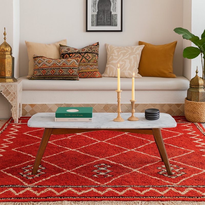 Table basse moderne pour salon marocain beldi luxe