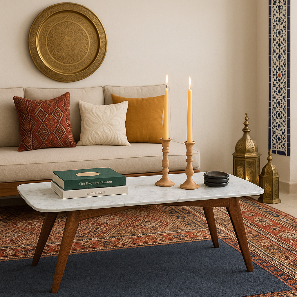 Table basse artisanale disponible au prix Maroc sur decorluxe.ma