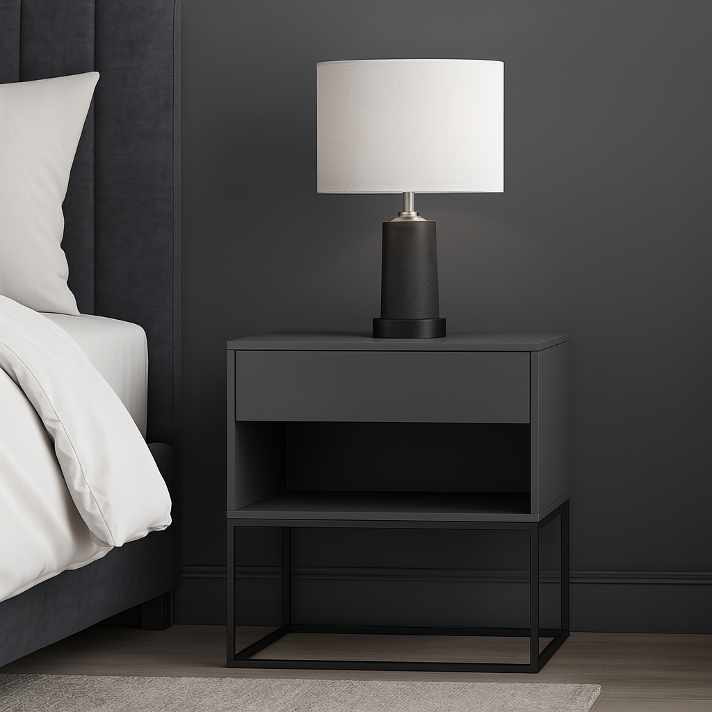 Table de chevet élégante inspirée KITEA, disponible à Casablanca et partout au Maroc