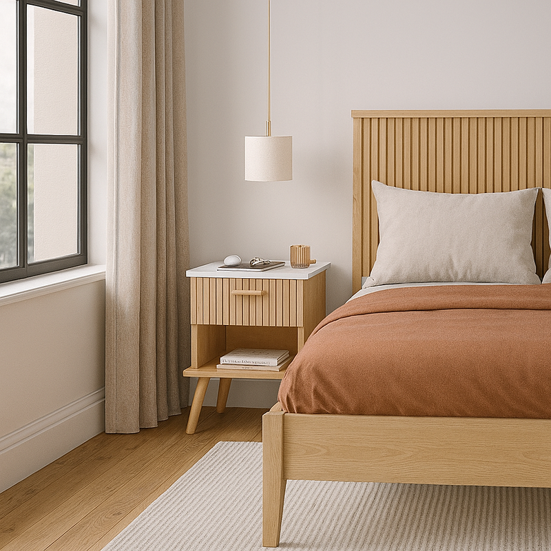 Table de nuit IKEA vs. notre modèle artisanal