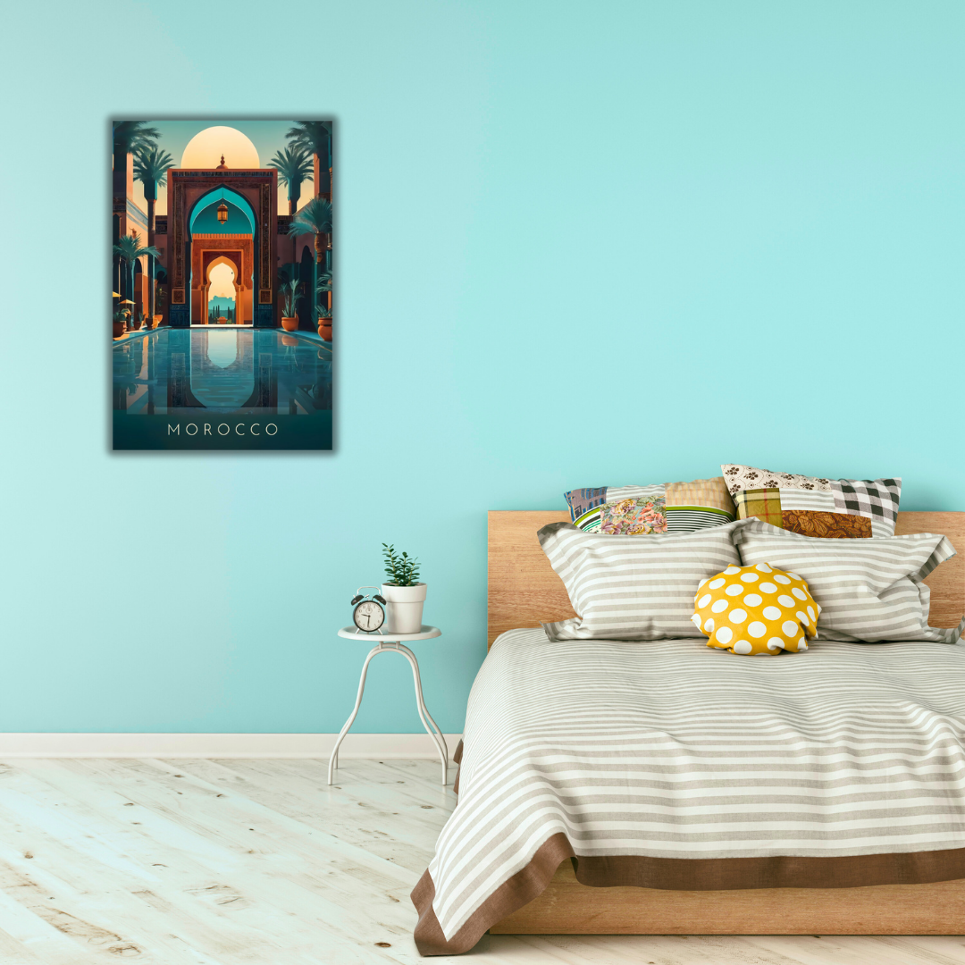tableau maroc moderne pour décoration murale apaisante
