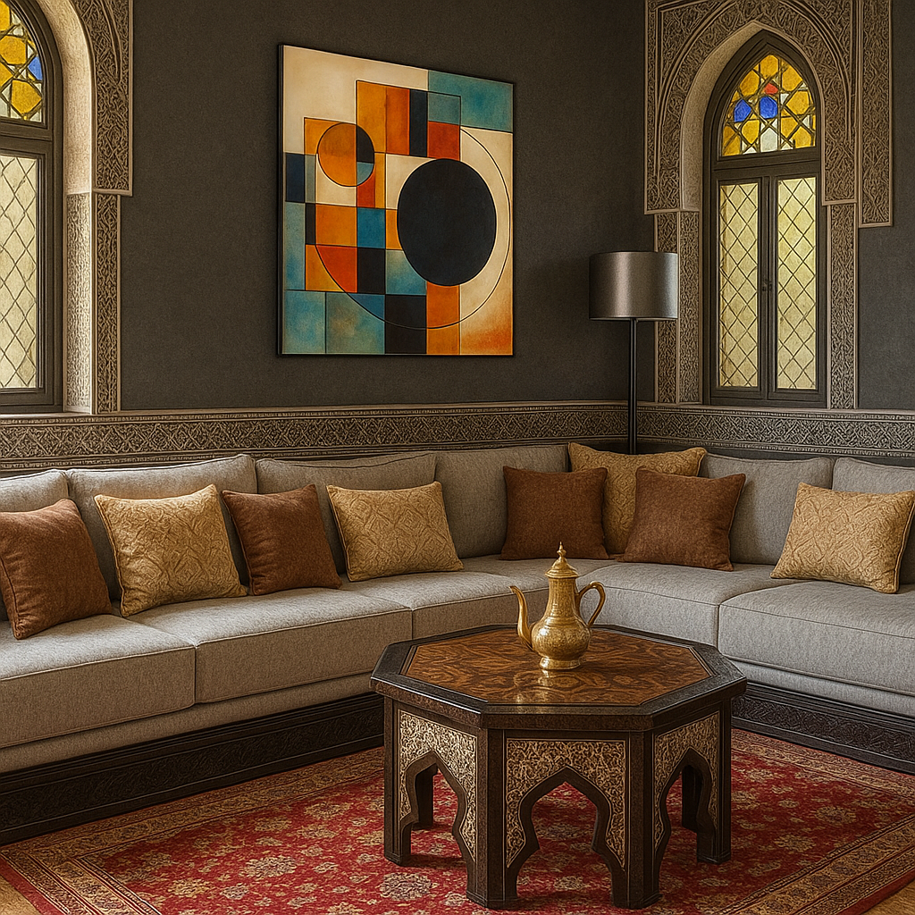 Tableau mural pour salon marocain 2025 imprimé sur toile