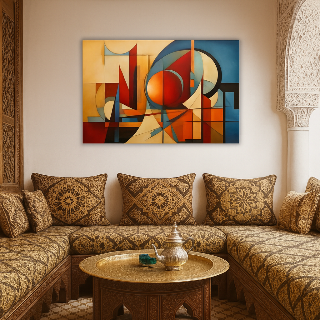 tableau mural pour sublimer tous les salons marocains