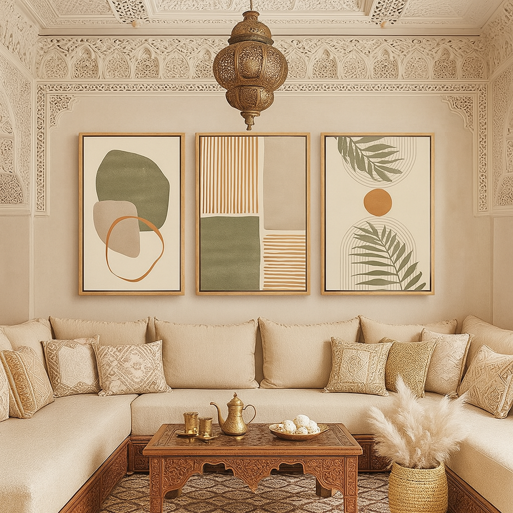 Tableaux muraux pour salon marocain moderne
