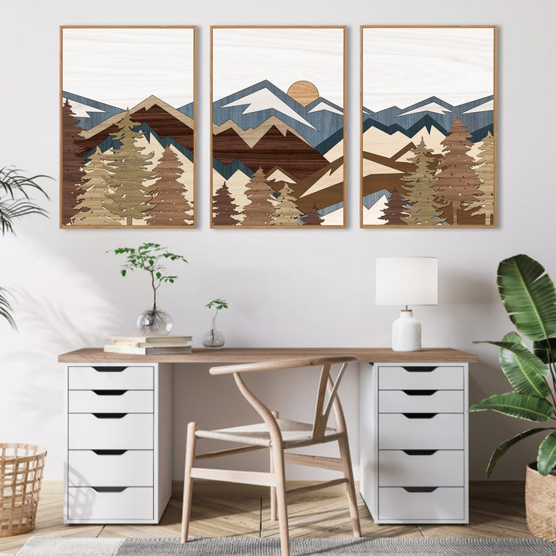 Peinture murale imprimée sur toile pour modèle salon marocain moderne 2025 avec table basse dorée