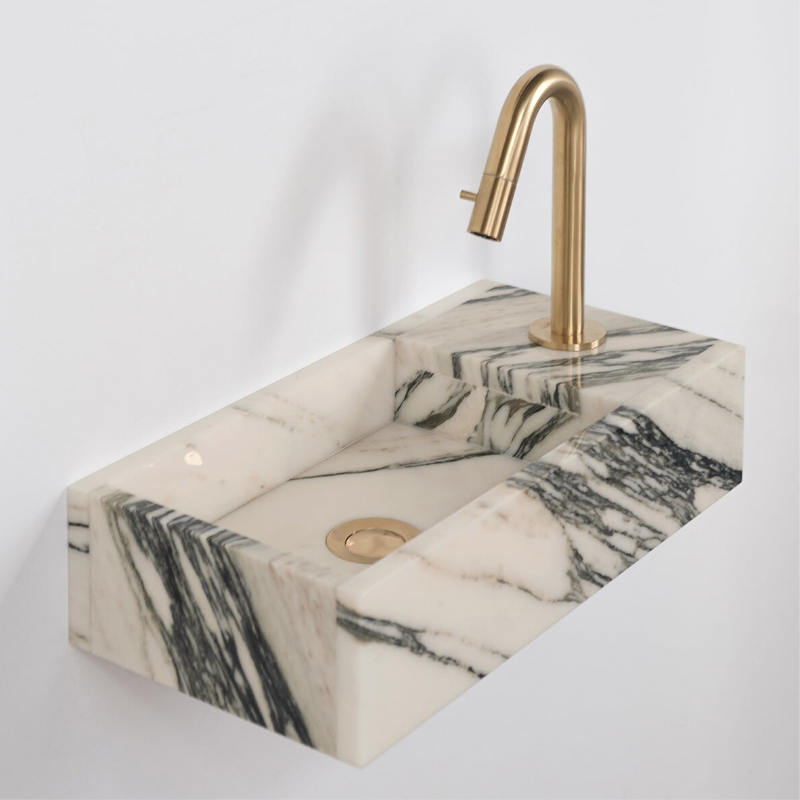Vasque en Marbre et Lavabo Design pour Salle de Bain Moderne