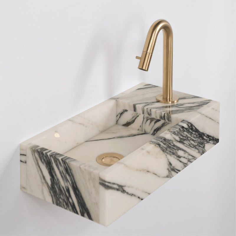 Vasque en Marbre et Lavabo Design pour Salle de Bain Moderne