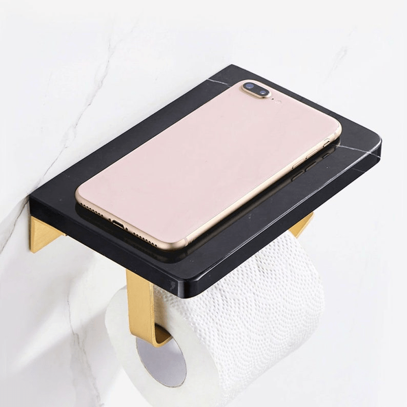 Porte papier hygiénique en marbre pour toilette